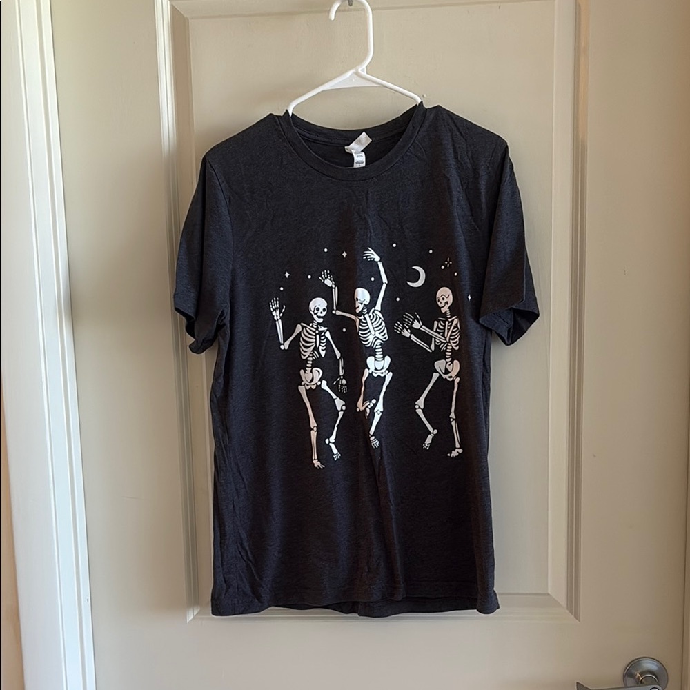 Bella Canvas Black Skeleton Graphic Tee